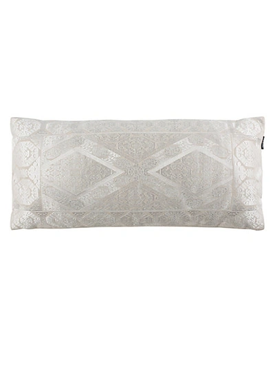 Shop Safavieh Llilli Embroidered Pillow In Grey