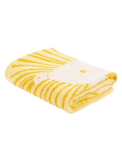 Shop Safavieh Baby's Dandy Lion Cotton Throw Blanket In Yellow