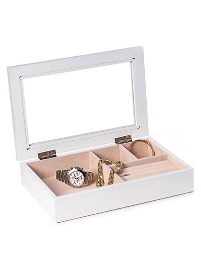 Shop Bey-berk White Solid Wood Jewelry Box