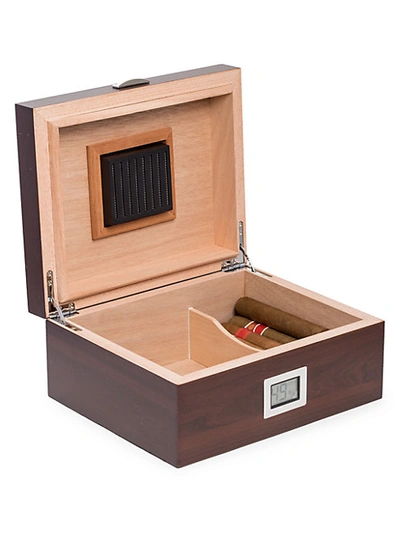 Shop Bey-berk 50-cigar Humidor In Brown