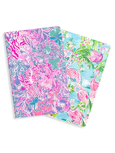 Shop Lilly Pulitzer Floridita/viva 2-piece Pocket Notebook Set In Multi