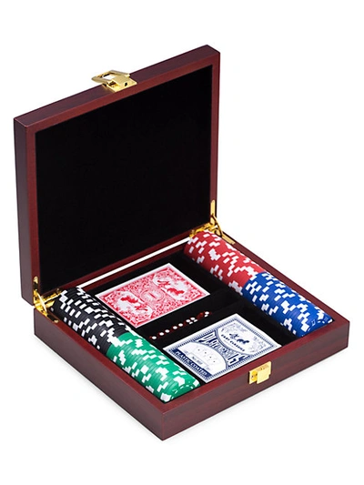 Shop Bey-berk 100-chip Poker Set In Rosewood