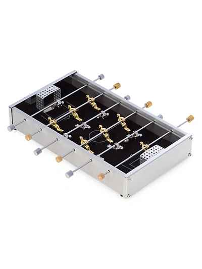 Shop Bey-berk Desktop Football Game Set In Silver