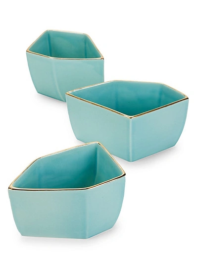 Shop Aerin Delphine 3-piece Geometric Bowl Set
