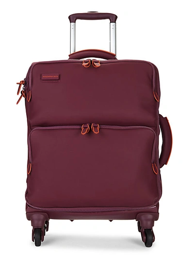 Shop Mandarina Duck 18.5-inch Spinner Suitcase In Cherry