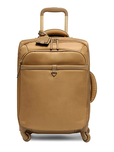 Shop Lipault Plume Avenue 23.5-inch Spinner Suitcase In Camel
