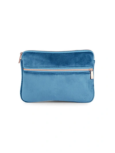 Shop Mytagalongs Vixen Velvet Pouch In Indigo