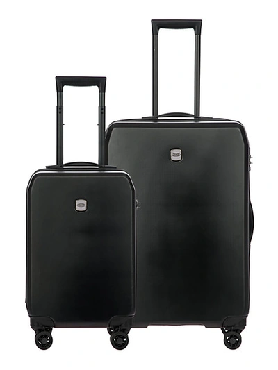 Shop Bric's Mennagio Two-piece Suitcase Set In Black