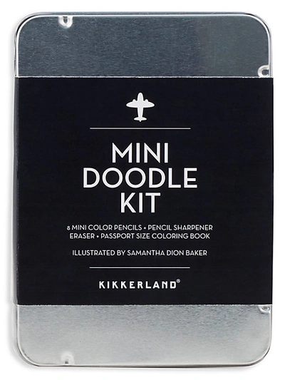 Shop Kikkerland Mini 26-piece Doodle Kit In Multi
