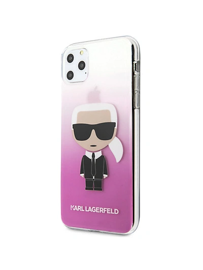 Shop Karl Lagerfeld Ikonik Logo Iphone 11 Pro Max Gradient Case