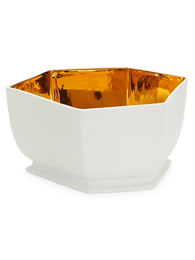 Shop Aerin Geometric Metallic Lined Bowl