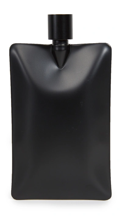 Shop Areaware Liquid Body Flask In Matte Black