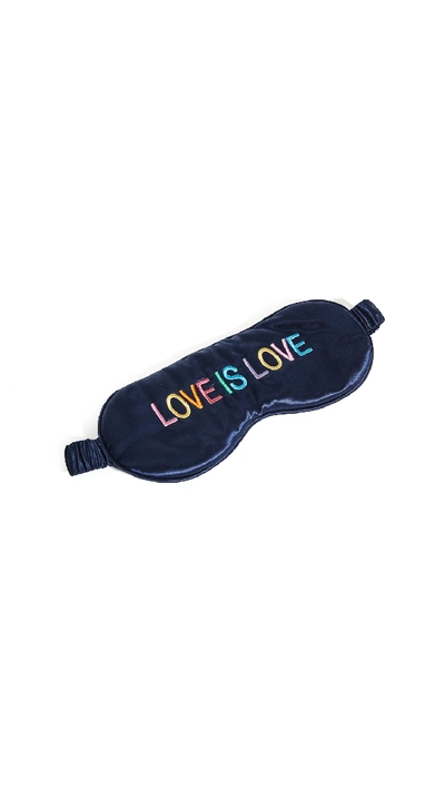 Shop Slip Love Is Love Sleep Mask In Navy