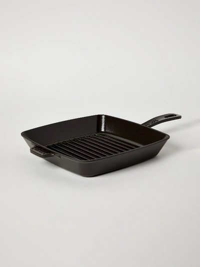 Shop Staub Square Grill Pan In Black