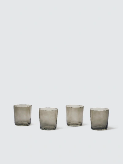 Shop Aida Raw Water Glass, Set Of 4 In Grey