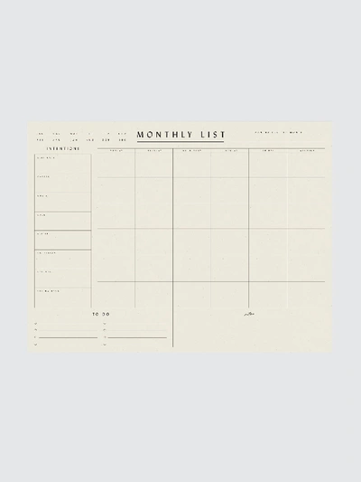Shop Wilde House Paper - Verified Partner Monthly List Pad In White