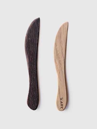 Shop Ark Workshop The Cheese Knife Set In Brown