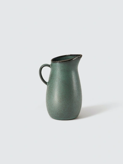 Shop Aida Raw Stoneware Jug With Handle In Green