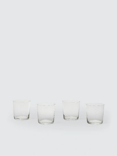 Shop Aida Raw Water Glass, Set Of 4 In White