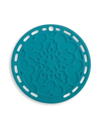 Shop Le Creuset Women's Silicone French Trivet In Caribbean