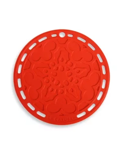 Shop Le Creuset Women's Silicone French Trivet In Cerise