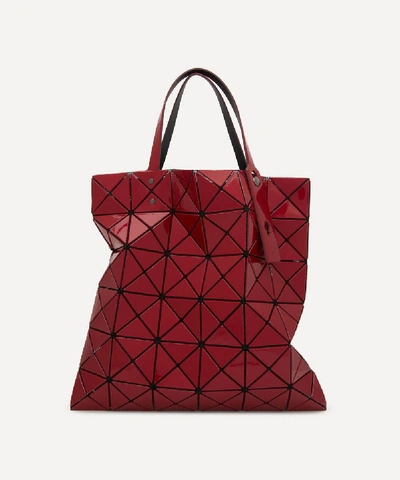 Shop Bao Bao Issey Miyake Lucent Metallic Tote Bag In Red