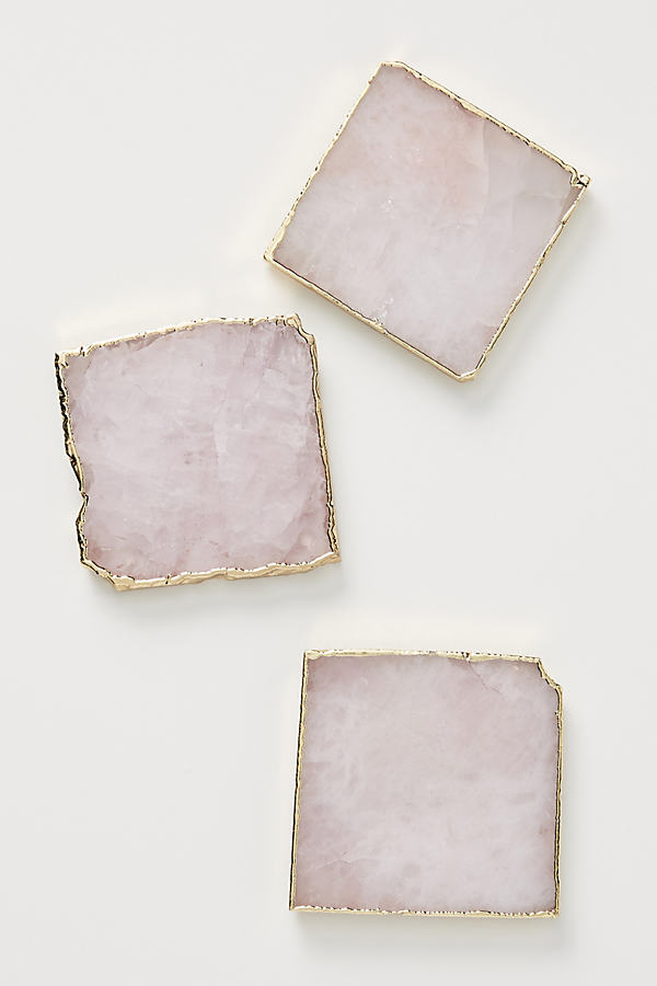 Anthropologie Agate Coaster By In Pink Size Coasters | ModeSens