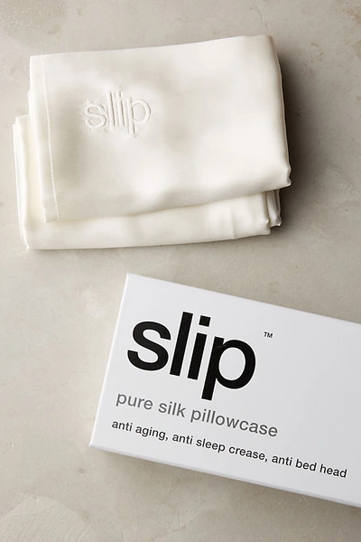 Shop Slip Silk Pillowcase In White