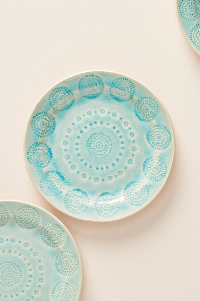 Shop Anthropologie Old Havana Bread Plates, Set Of 4 By  In Mint Size S/4 Canape