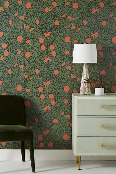 Shop Anthropologie Orange Grove Wallpaper