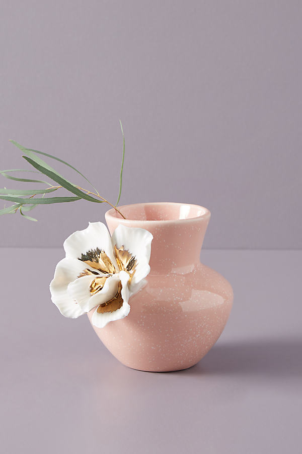 Anthropologie Ceramic Bloom Vase By In Pink Size S ModeSens