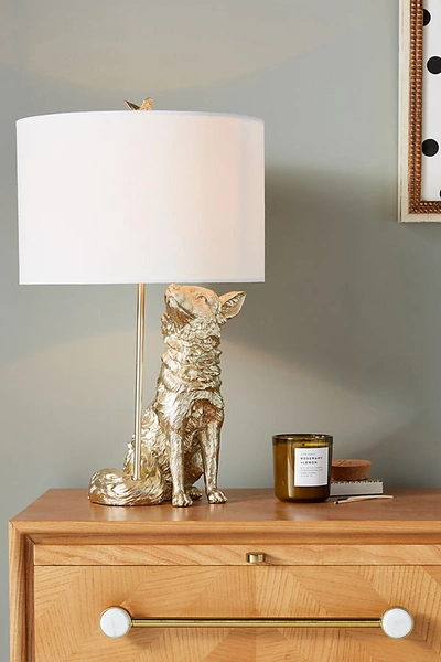 Anthropologie Winsome Woodland Table Lamp By In Gold Size S | ModeSens