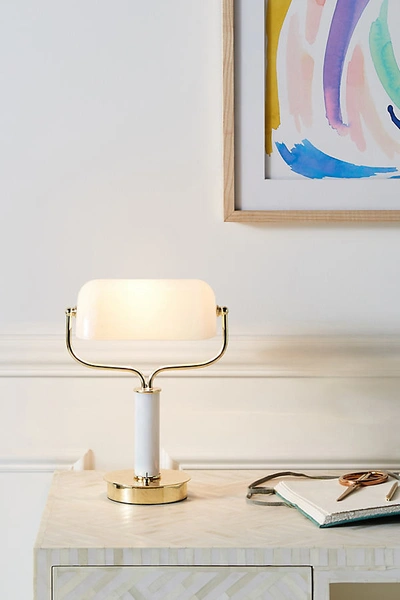 Shop Anthropologie Bethany Task Lamp By  In White Size S