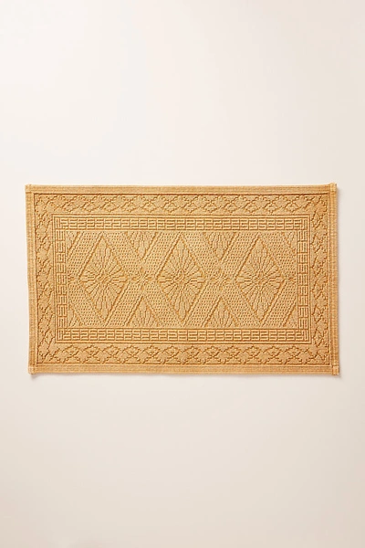 Shop Anthropologie Misona Bath Mat By  In Yellow Size S