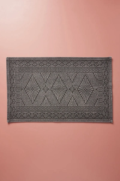 Shop Anthropologie Misona Bath Mat By  In Grey Size S