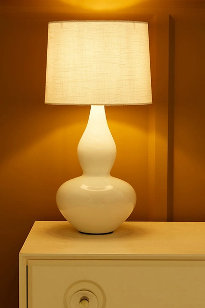 Shop Anthropologie Aveline Table Lamp By  In White Size M