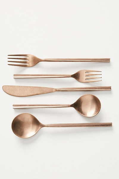 Shop Anthropologie Lowell Flatware By  In Brown Size 11 1/ 9115