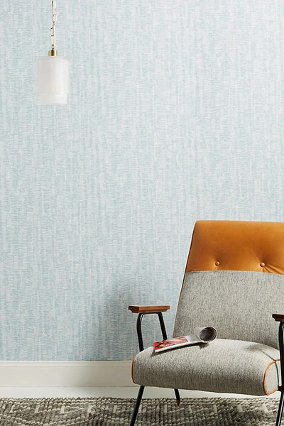 Shop Anthropologie Hanko Abstract Texture Wallpaper In Blue