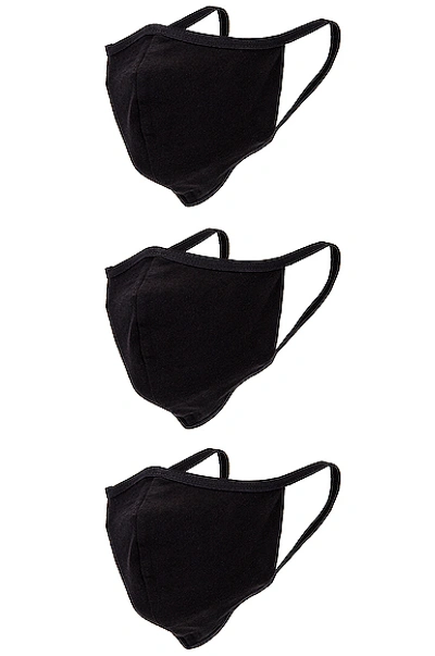 Shop John Elliott 3 Pack Face Mask In Black