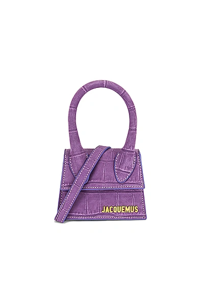 Shop Jacquemus Le Chiquito Bag In Purple