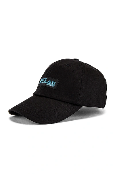 Shop Raf Simons Rs Lab Cap In Black