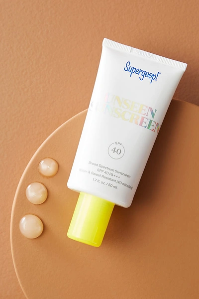 Shop Supergoop ! Spf 40 Unseen Sunscreen In White