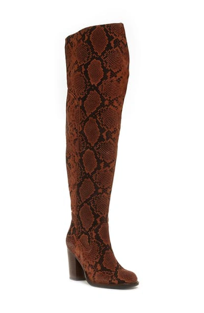 Shop Kelsi Dagger Brooklyn Logan Over The Knee Boot In Espresso Leather