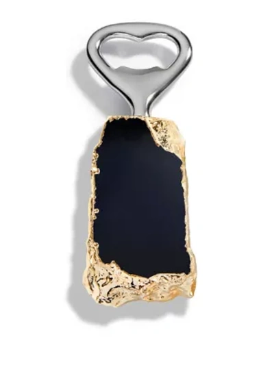 Shop Anna New York Heritage 24k Goldplated Obsidian Bottle Opener