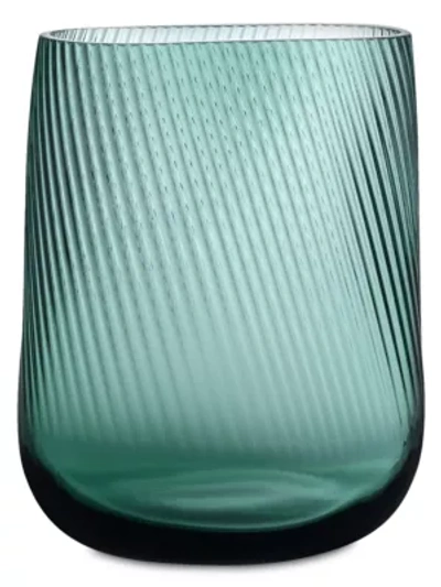 Shop Nude Glass Opti Tall Glass Vase In Smokey Grey