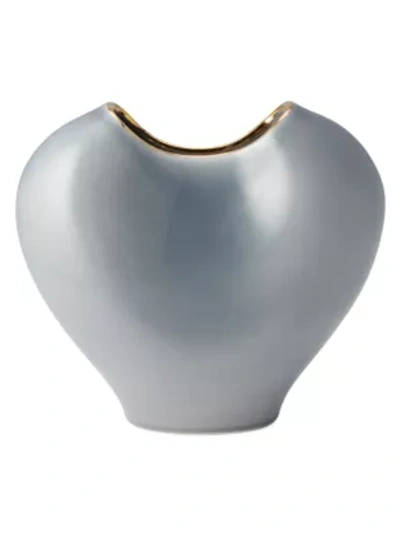 Shop Aerin Paola Small Vase In Dusk Blue
