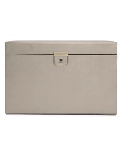 Shop Wolf Palermo Large Jewelry Box In Pewter
