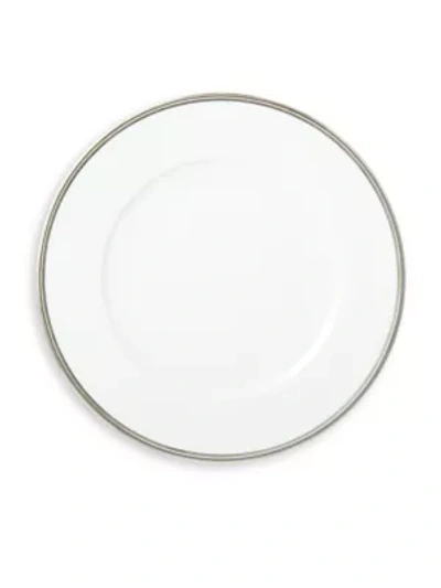 Shop Ralph Lauren Wilshire Porcelain Dinner Plate In Silver