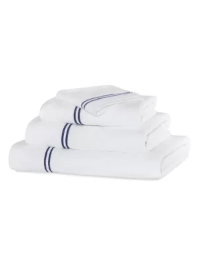 Shop Frette Hotel Classic Bath Towel In White Navy