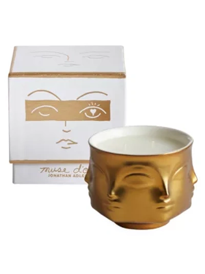 Shop Jonathan Adler Muse D'or Scented Candle In Gold